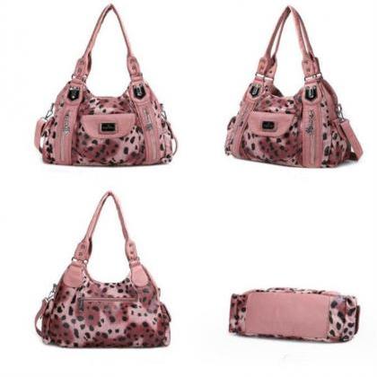 Leopard Print Women's Handbag Trendy..