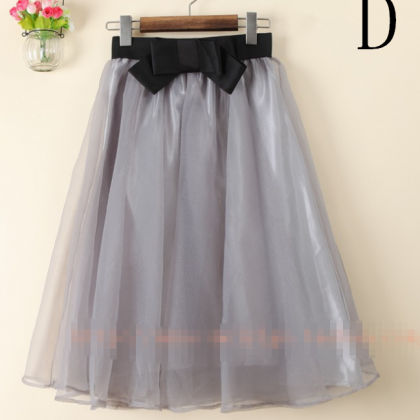 Women Sweet Pleated Skirt for Spring and Summer