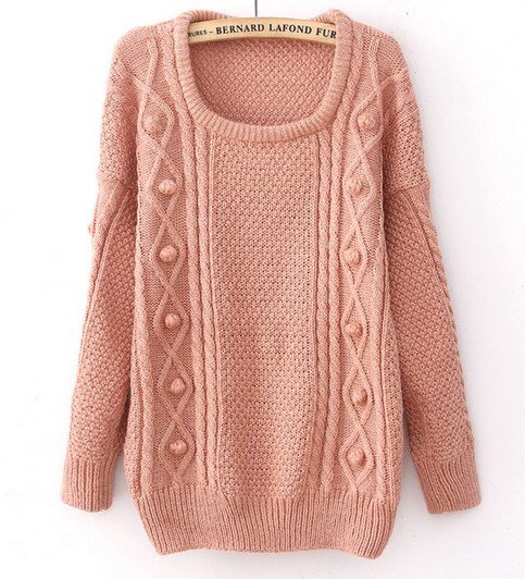 Twist pink sweater