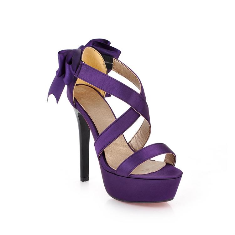 purple high heels uk