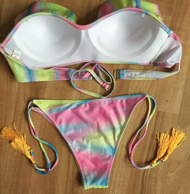 Sexy Multicolor Printing Swimsuit Bikini On Luulla