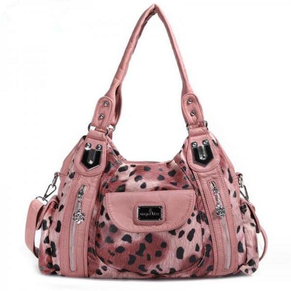 Leopard print women's handbag trendy one shoulder crossbody bag