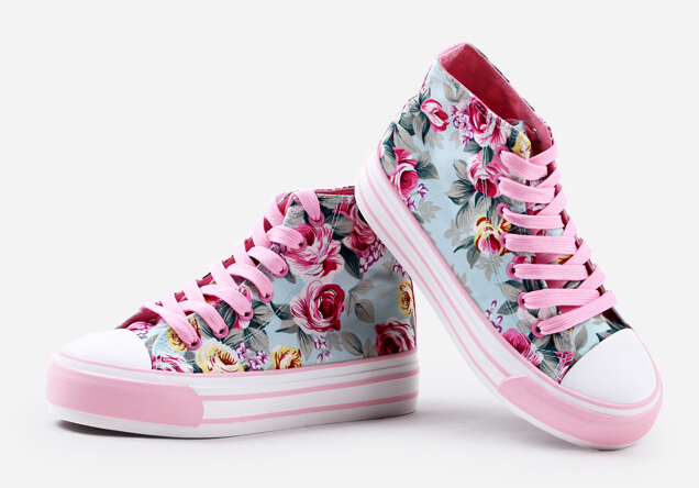 Pink Printing For Canvas Shoes on Luulla